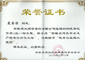 花国保铜陵吾悦华府荣誉证